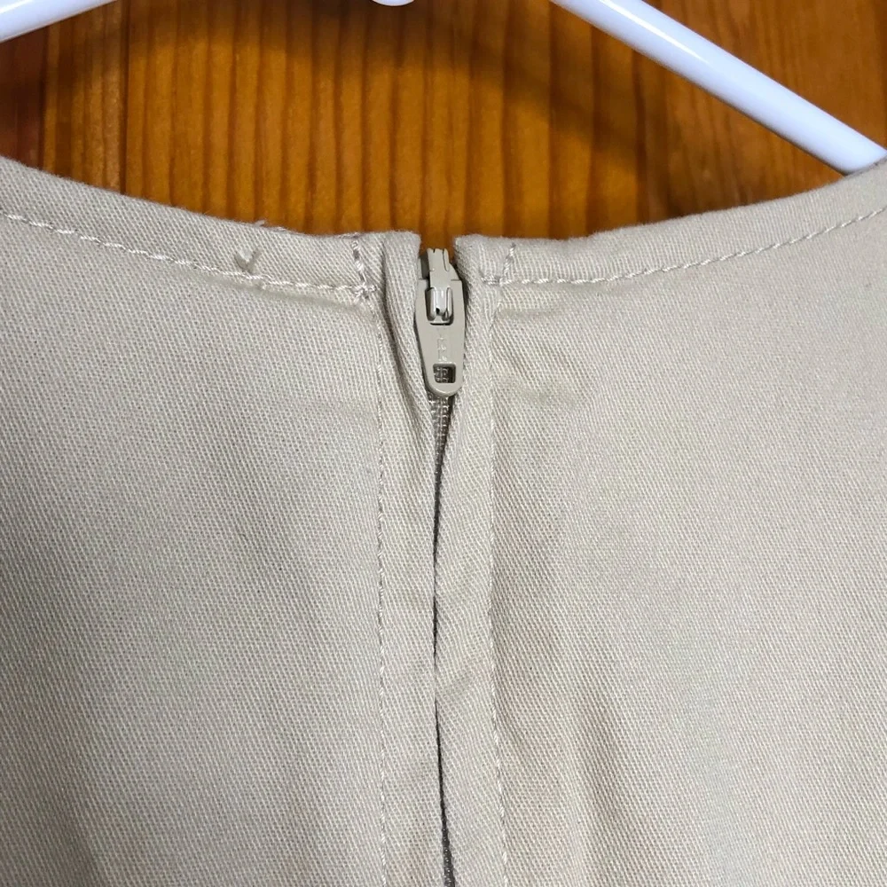Beige school uniform sleeveless dress The Children’s Place size 10 - Picture 10 of 12